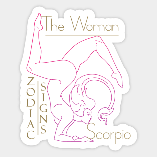 The woman Scorpio Sticker